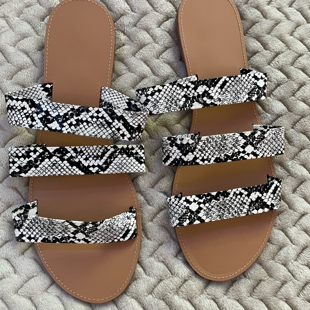 Faux snake skin Sandals
